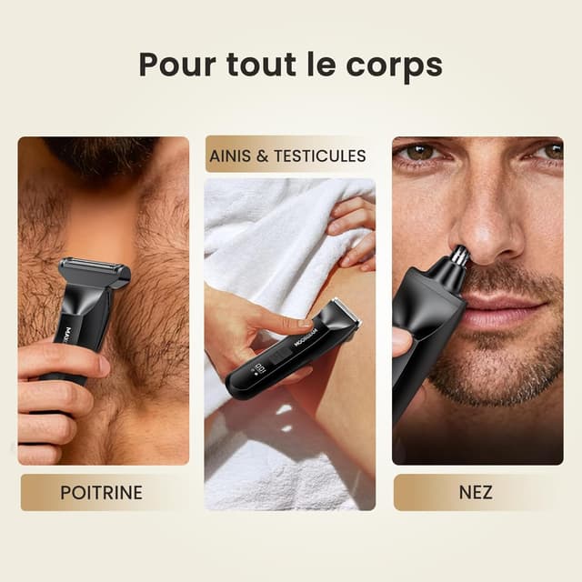 Detalle de MAXGROOM tondeuse corps homme 3 en 1