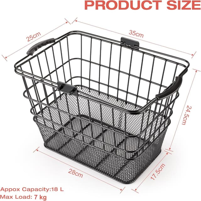 Detalle 2 de PINNAMAX cestino anteriore bici 7 kg