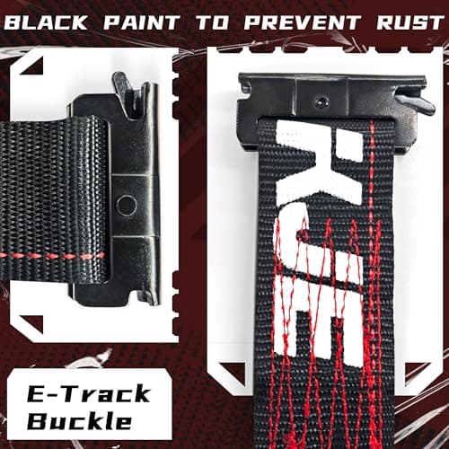 Thumbnail 4 de KJE E-Track Ratchet Straps, 4-Pack ⚙