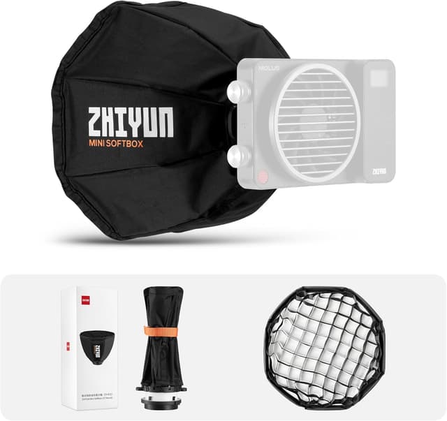 Imagen de ZHIYUN Mini Softbox per luce video con ZY Mount 🎥 en OfertitasTOP