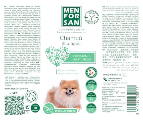 Thumbnail 1 de MENFORSAN Champú perros hidratante 5 L