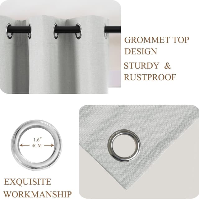 Detalle 1 de L.Z.E Verdunkelungsvorhang 225 cm im 2er-Set