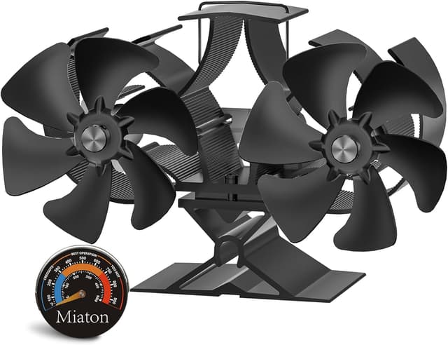 Imagen de Miaton 12-Blade Stove Fan 80% efficiency improvement en OfertitasTOP