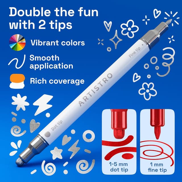 Thumbnail 2 de Artistro ARTISTRO 24 metallic paint markers