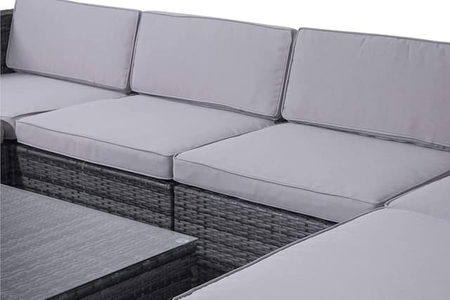 Detalle 2 de EVRE Nevada Grey outdoor rattan sofa set