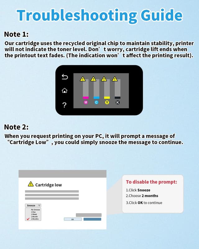 Detalle de Yowell 2X 207X Nero Cartuccia Toner compatibile per HP 207X / 207A (2 nero con chip)