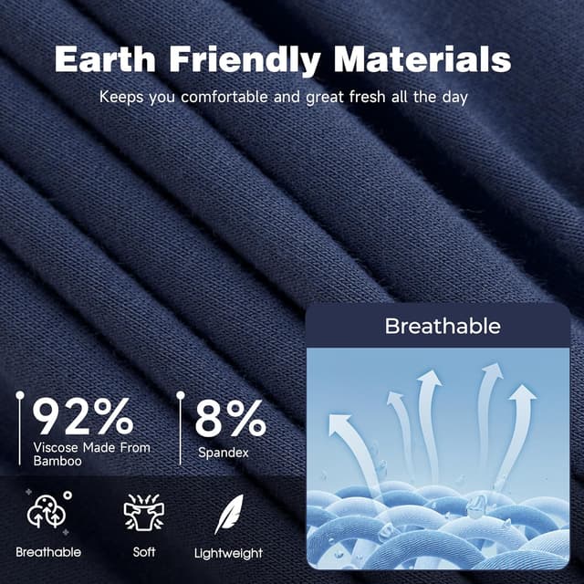 Thumbnail 4 de BAMBOO COOL Ultra ComfortSoft Boxer Briefs 92% Rayon