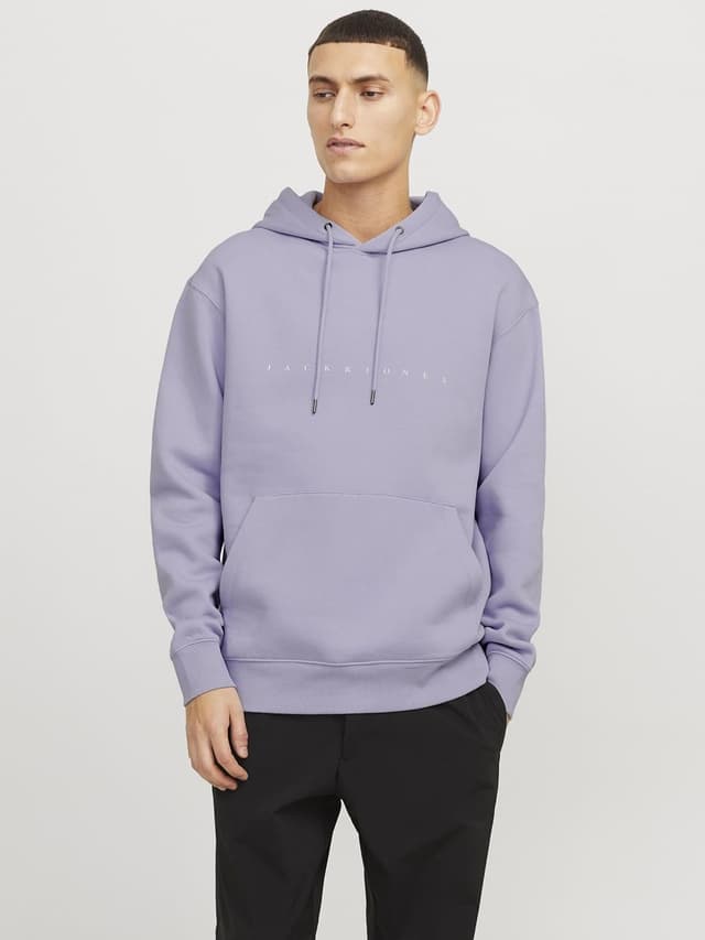 Detalle 2 de JACK&JONES JJESTAR JJ Sweat à capuche Languid Lavender M