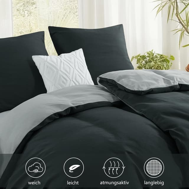 Detalle 2 de RUIKASI Bettwäsche 135x200 Baumwolle 4-teilig