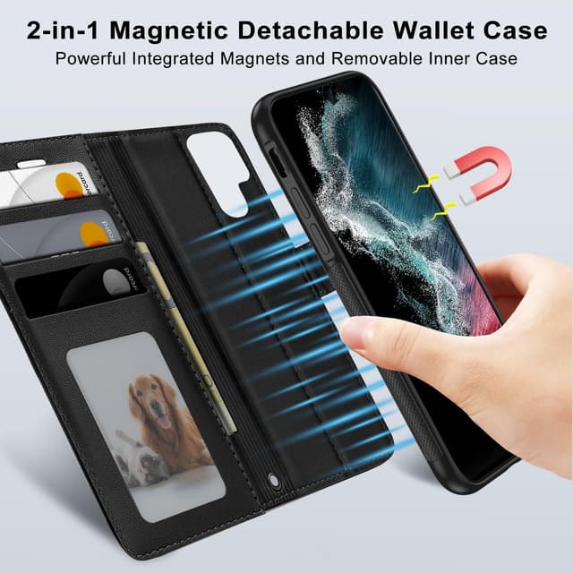 Thumbnail 1 de XTCASE Funda Cuero Magnética para Galaxy S25 Ultra