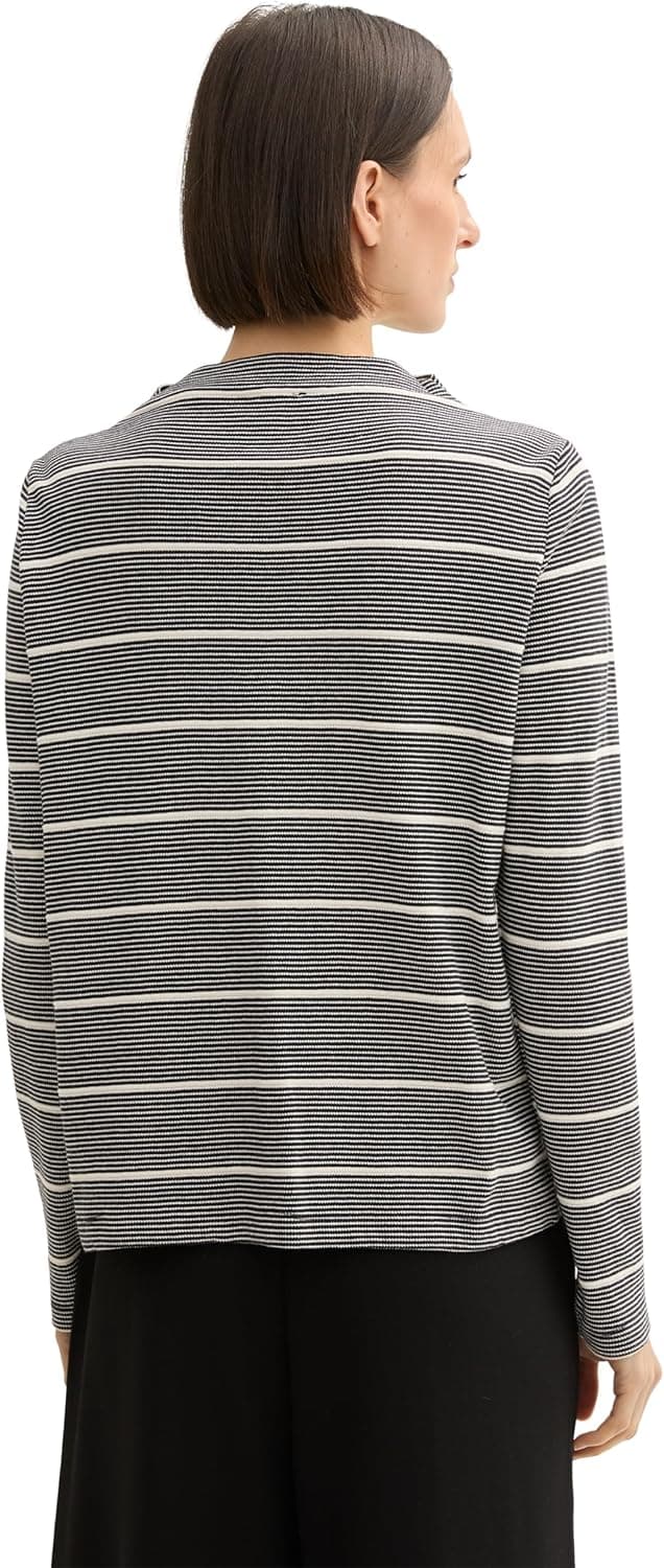 Detalle de TOM TAILOR maglietta donna a maniche lunghe