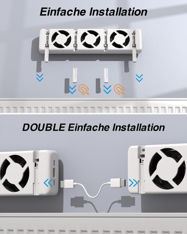 Thumbnail 3 de YUANJ Heizkörper Ventilator 30 cm 🌡