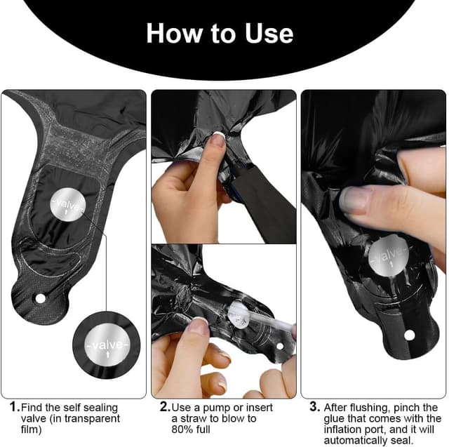 Thumbnail 4 de OFFCUP Globo Número 7 Negro 101 cm para fiestas