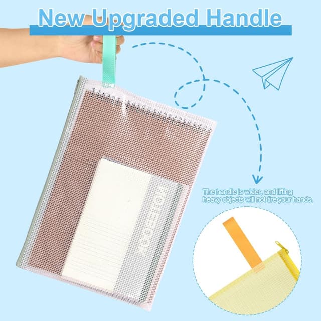 Detalle 2 de OFFCUP Pochette PVC Zip 15 pièces A3+A4+A5