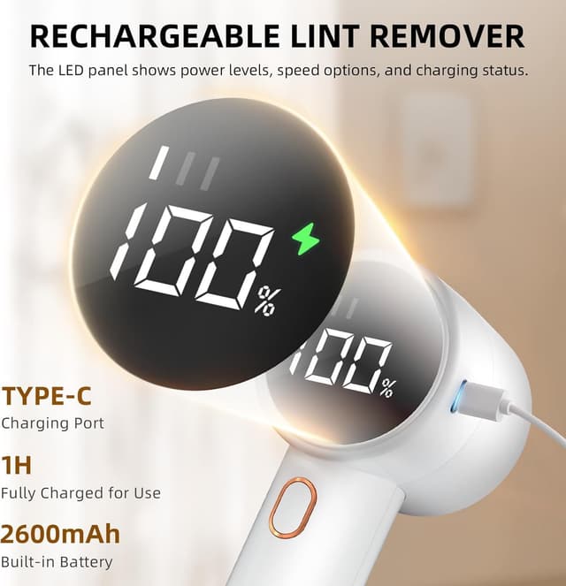 Thumbnail 2 de Fabric Shaver 6-blade Rechargeable Lint Remover