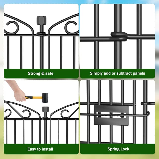 Detalle 1 de Bilibompa Garden Fence 12 panels keyword