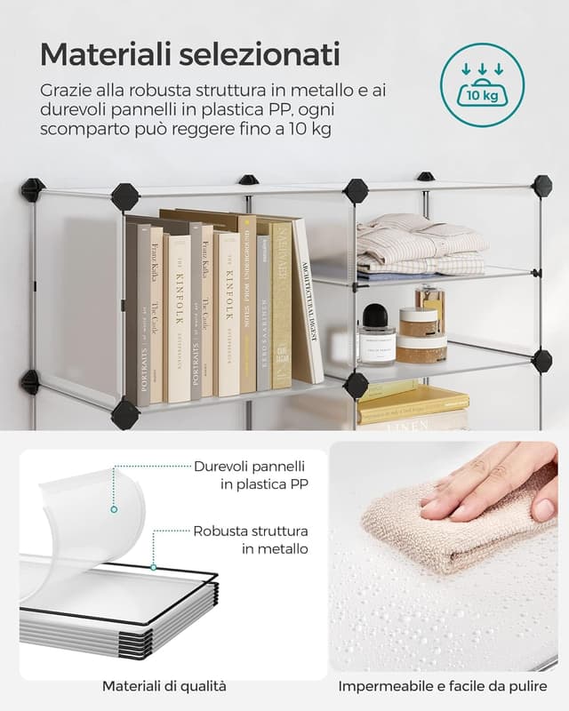 Thumbnail 4 de SONGMICS LPC36W Scaffale 9 scomparti