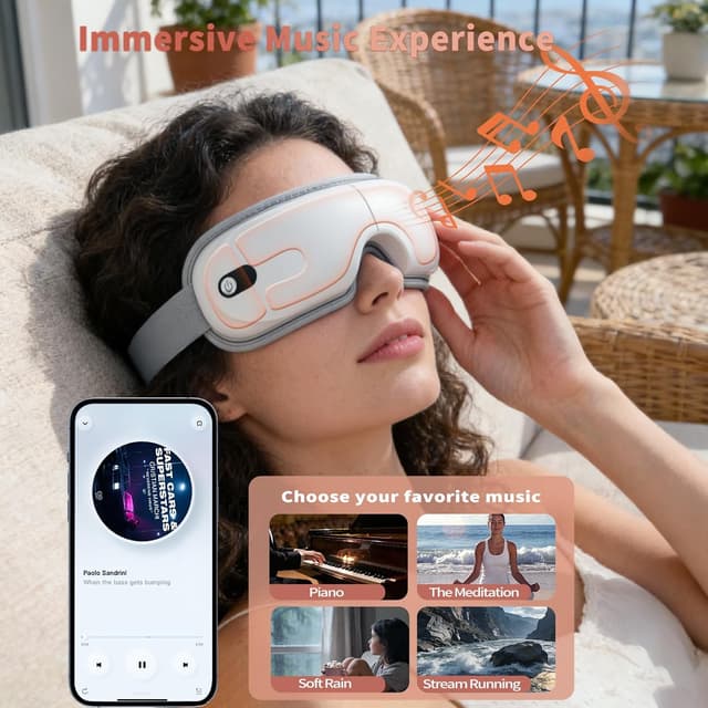 Detalle 2 de Eye Massager with Heating & Bluetooth