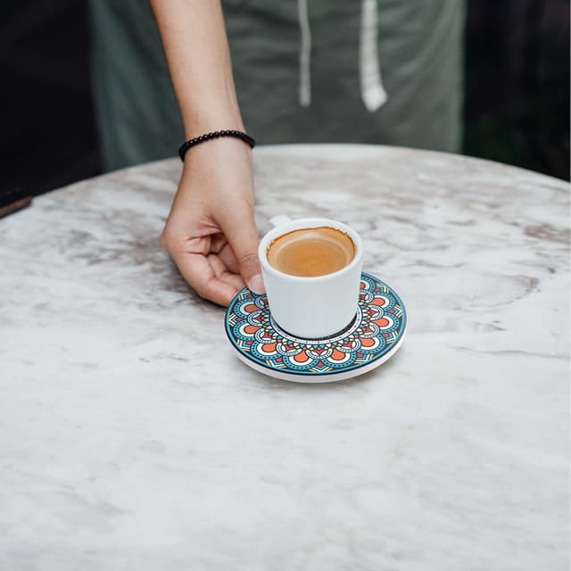 Thumbnail 6 de Posavasos de Corcho Cerámica Mandala - Juego de 8 🎉