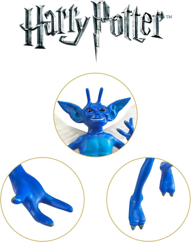 Detalle 1 de The Noble Collection figurine Cornish Pixie pliable (7 in / 18 cm) Harry Potter – à poser et officielle