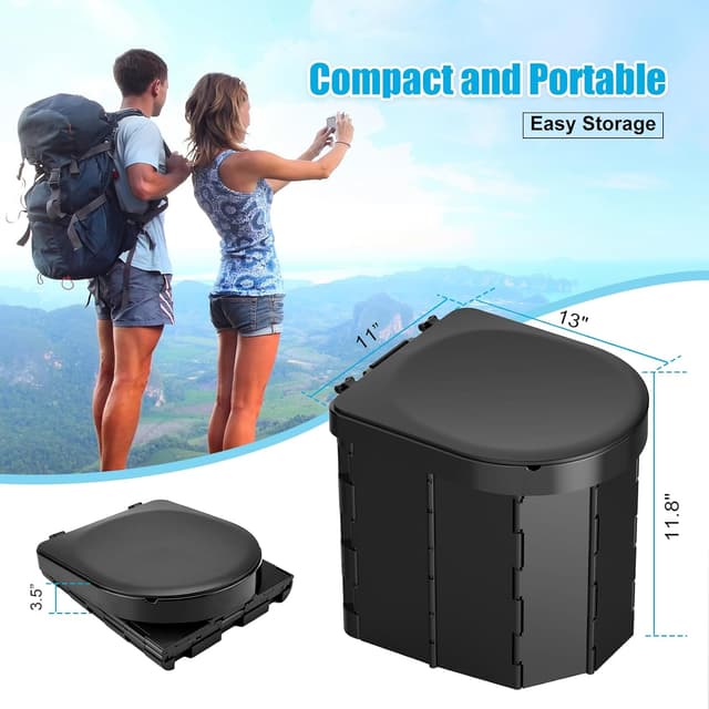 Thumbnail 5 de WADEO Toilette de Camping Pliable 200 kg đźš˝