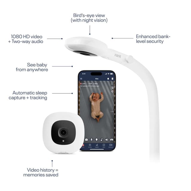 Thumbnail 1 de Nanit Essentials Smart Baby Monitor 1080p