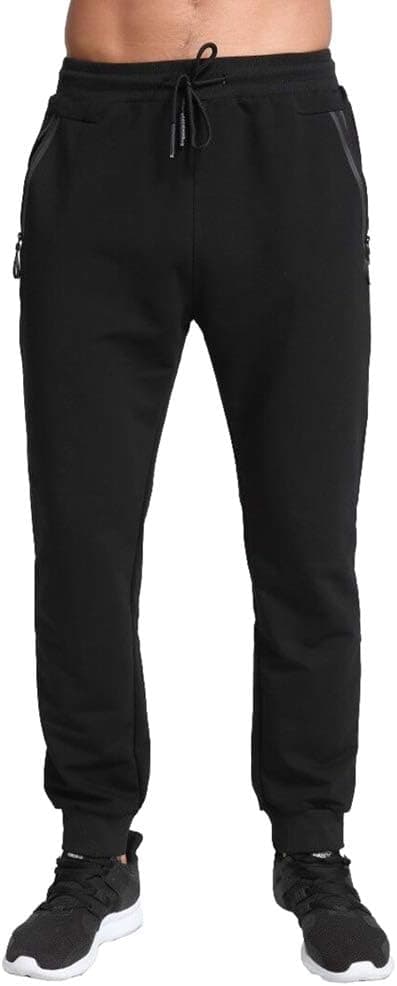 Detalle de Tansozer Mens Slim Fit Tracksuit Bottoms Joggers with Zip Pockets