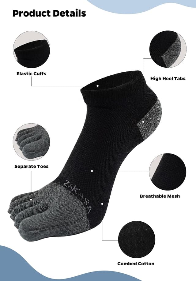 Thumbnail 2 de ZAKASA Five Toes Socks Men