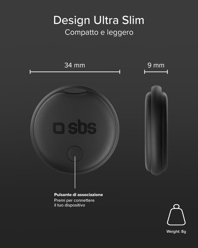 Thumbnail 3 de SBS Track My Dual Kit 4 localizzatori 34 mm