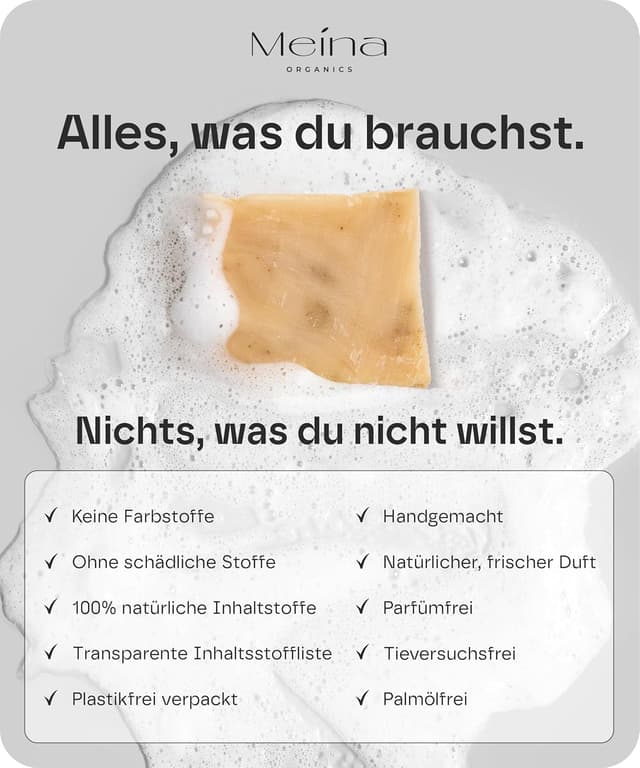 Thumbnail 6 de Meina Bio Haarseife gegen Fettiges Haar 80g