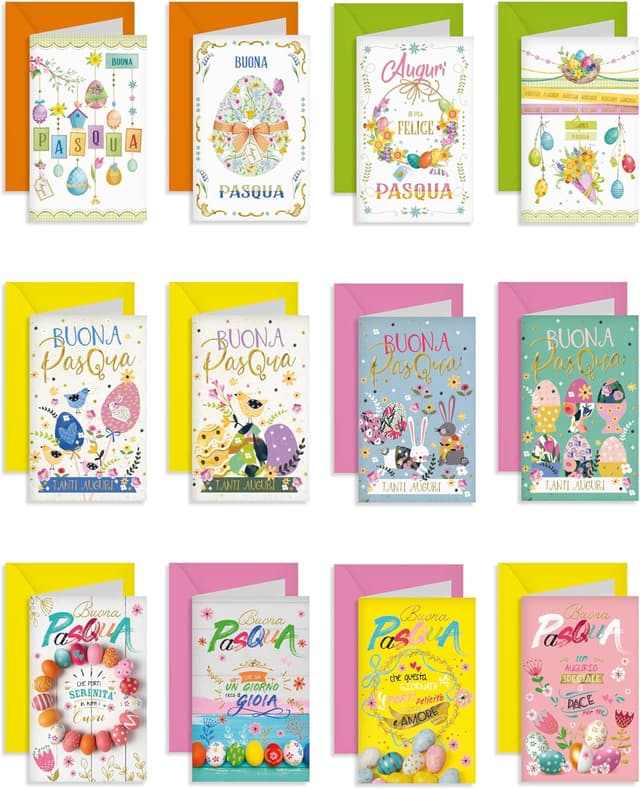 Thumbnail 4 de Biglietto auguri Pasqua glitter 13 x 8,5 cm