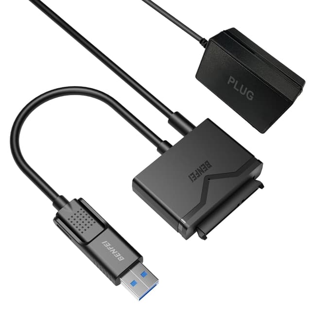 Detalle de BENFEI USB-3.0-SATA Adapter 2-in-1
