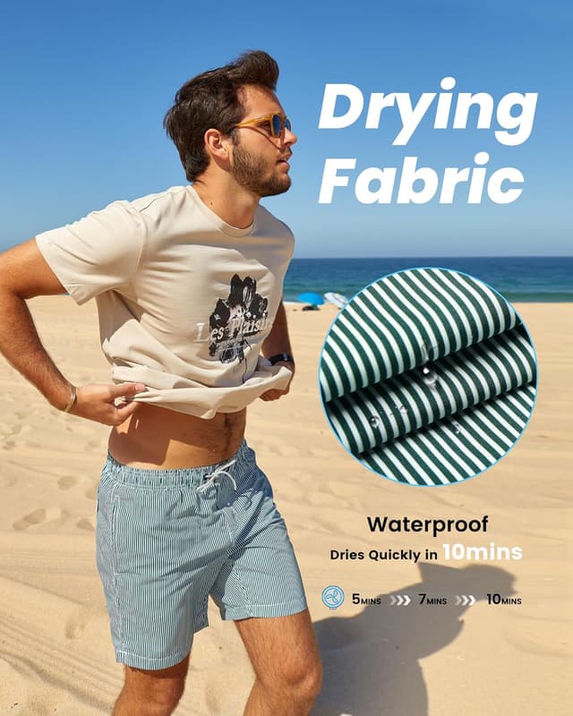 Thumbnail 6 de Quick-dry swim shorts 100% polyester