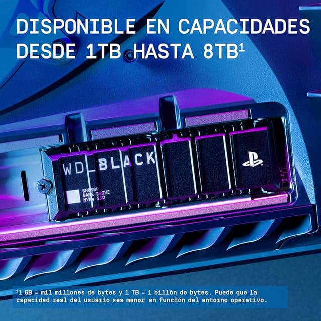 Detalle 2 de WD_BLACK SN850P 8TB PS5 SSD 7.200 MB/s