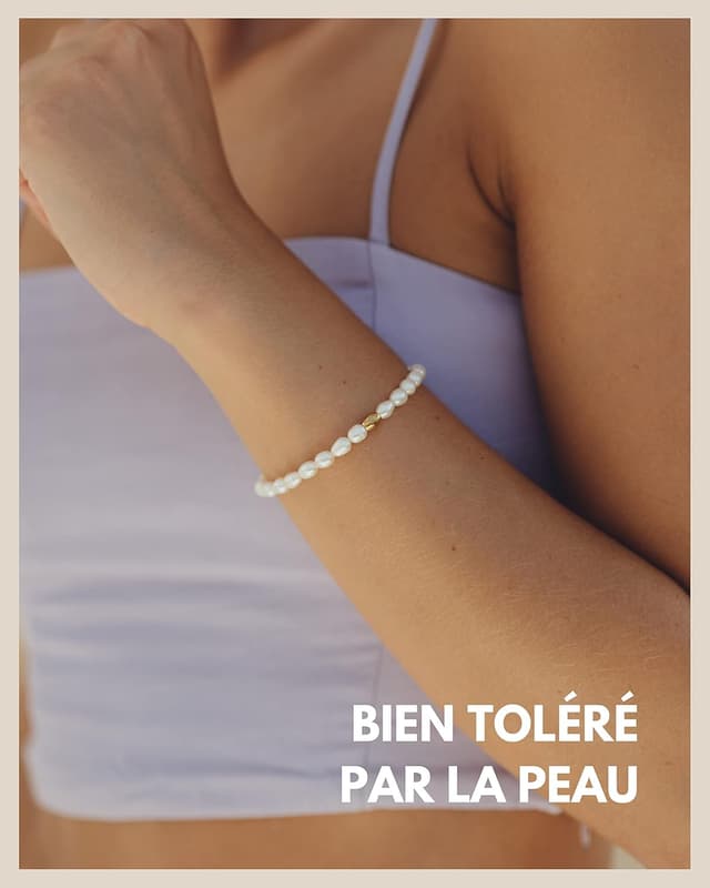 Detalle 2 de Bracelet de perles en or 18 carats