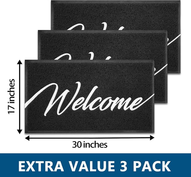 Thumbnail 2 de EARTHALL Door Mat 3-Pack 30"x17.5" welcome rug
