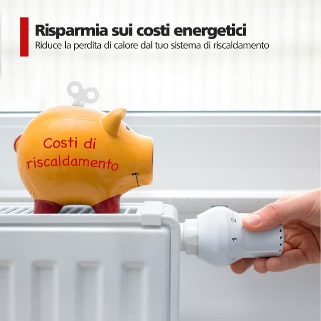 Detalle de RAVN HAMAN set da 3 chiavi di sfiato per termosifoni in alluminio, bianche