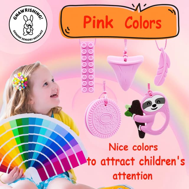 Thumbnail 6 de GNAWRISHING Chew Necklaces for Sensory Kids