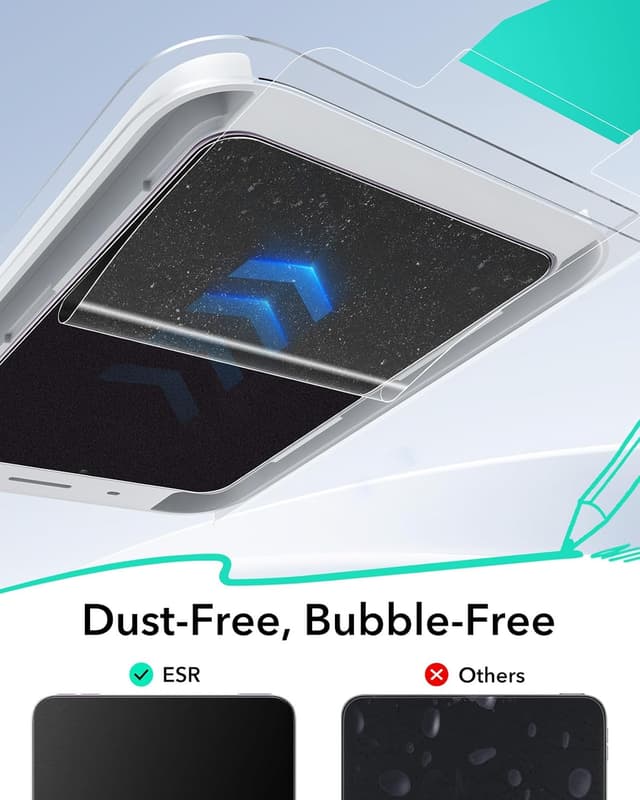 Detalle de ESR Paper-Feel Schutzfolie (2 Stück) für iPad mini 7/6 – mattes 9H Panzerglas mit UltraFit-Ablage