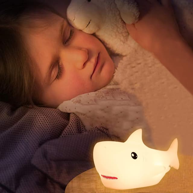 Detalle 2 de ZKLiLi Shark Night Light for Kid 1200 mAh 🦈