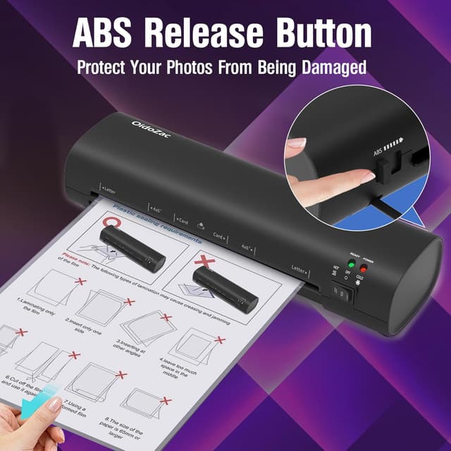 Detalle de OidoZac A4 Laminator 4 in 1