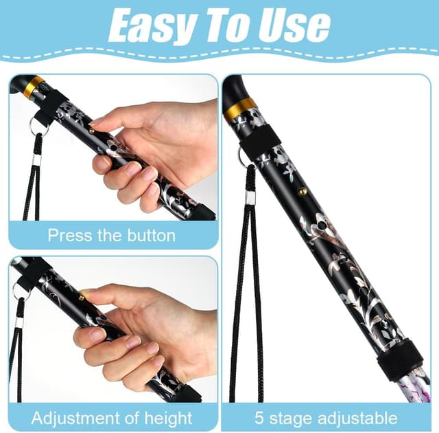 Detalle de flintronic Canne de marche pliable 90 cm