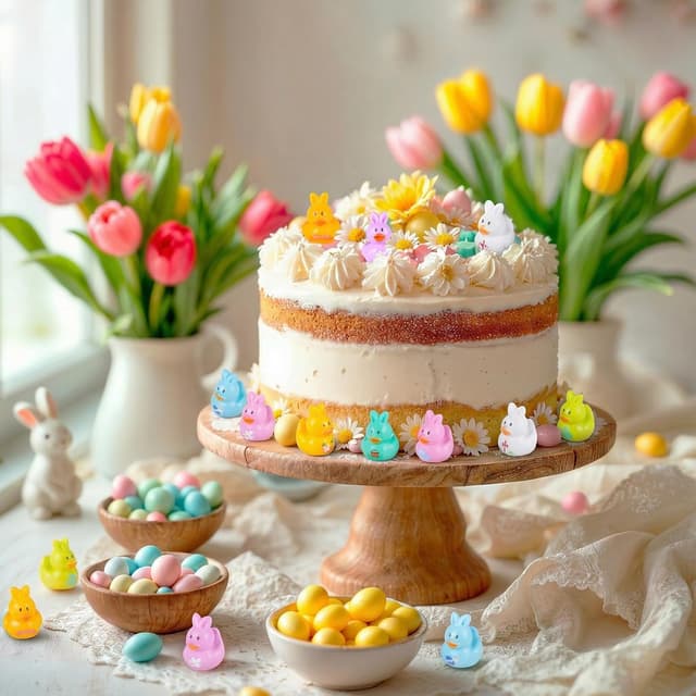 Detalle de XREE 100 Mini Easter Resin Ducks (Glow-in-the-dark) in 7 colours for party gifts, classroom exchanges & mini landscapes