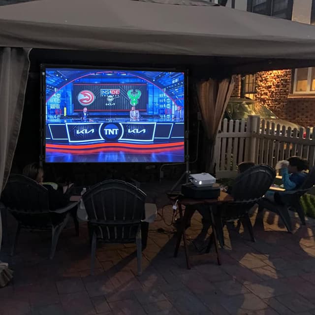 Detalle de Lejiada 100-inch Portable Projector Screen with Stand (16:9) – anti-wrinkle outdoor tripod tripod, front & rear projection