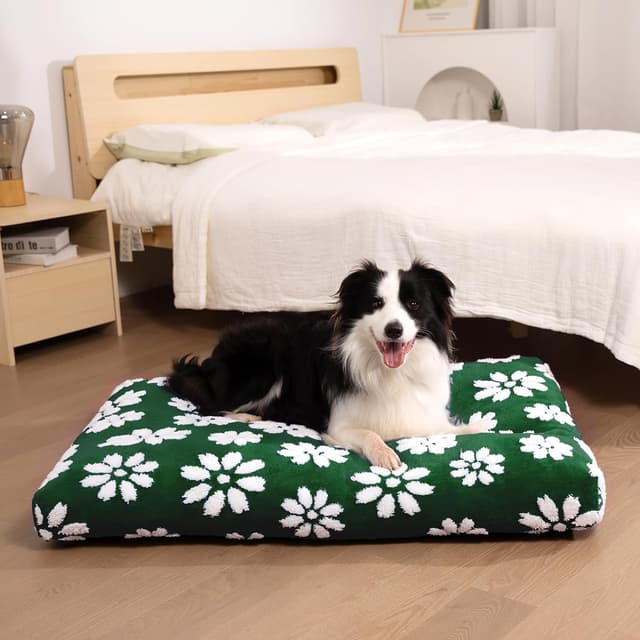 Detalle 2 de Yaning Large Dog Bed (89x56x10cm) with Removable Washable Cover and Anti-Slip Base
