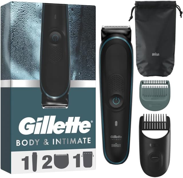Detalle de Gillette Intimate Trimmer i5 (SkinFirst) cordless wet & dry body groomer for men