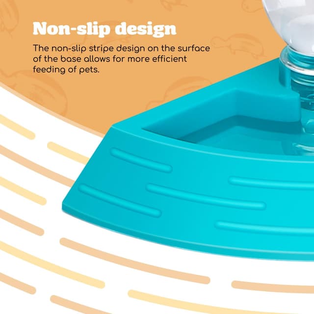 Detalle de Nobleza alimentatore automatico per rettili con distributore d’acqua e ciotola 2 in 1 (blu, taglia S)