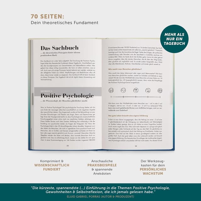 Detalle 2 de 6-Minuten Tagebuch 2026 – Dankbarkeitstagebuch 📕