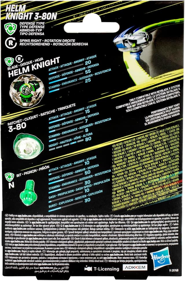 Thumbnail 4 de Beyblade X Helm Knight 3-80N Starter Pack