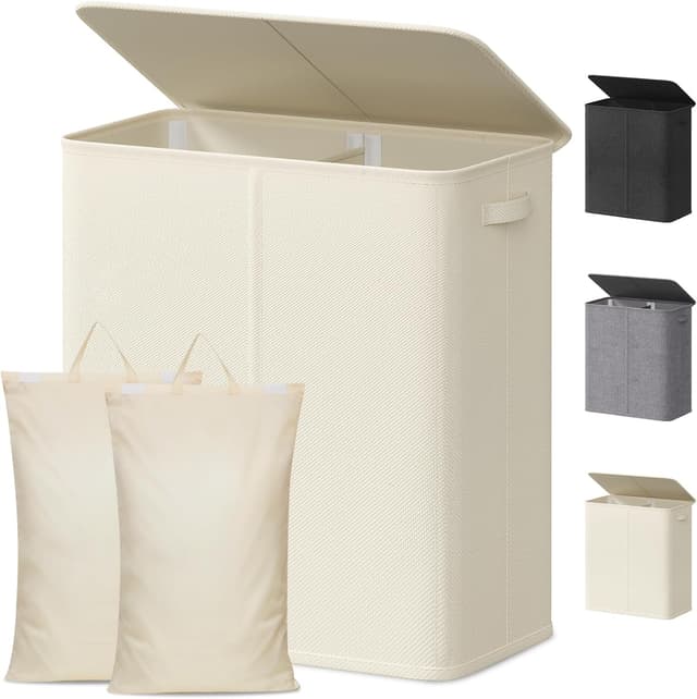 Thumbnail 6 de Lifewit Double Laundry Hamper 136L ⚙